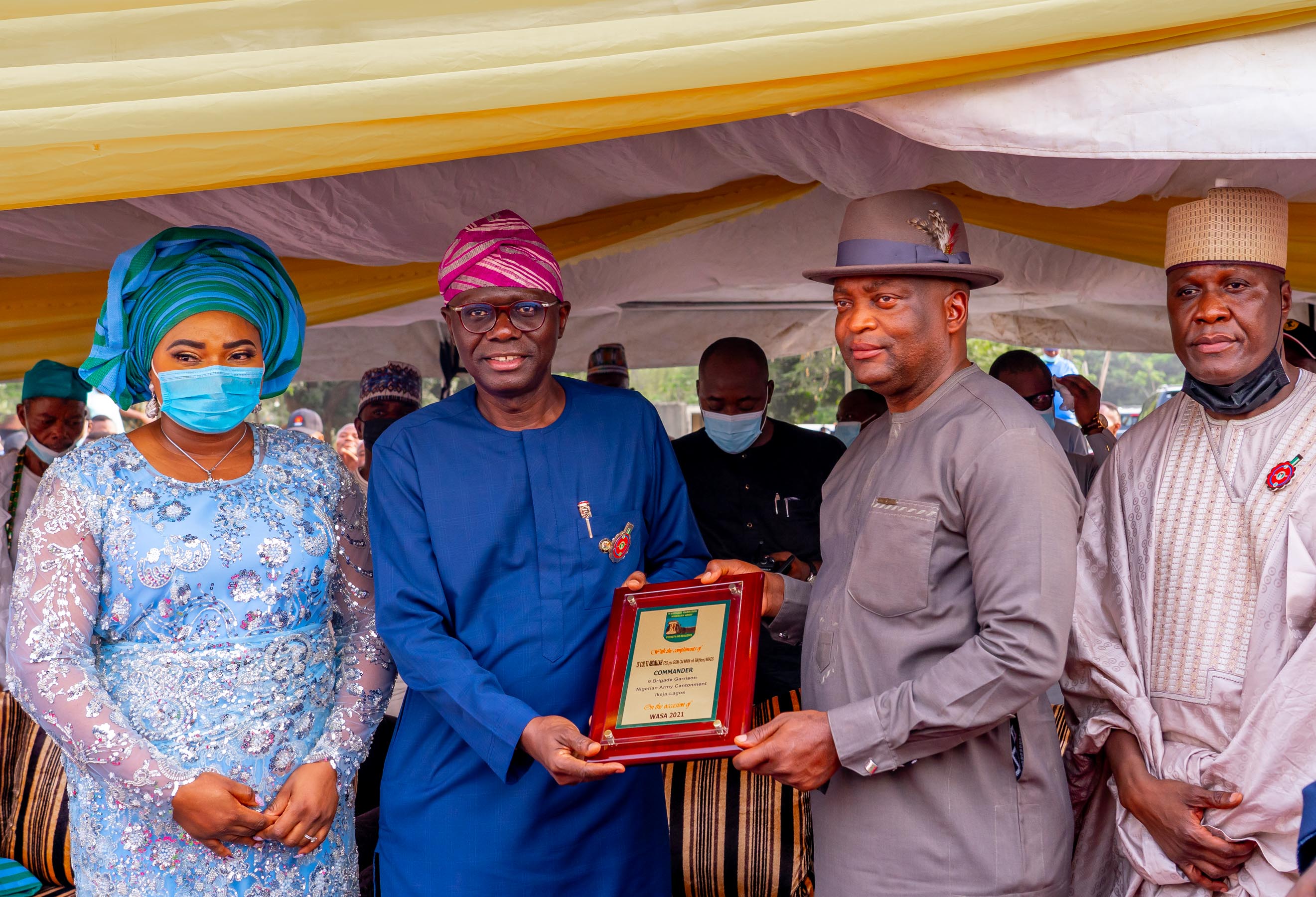 GOV. SANWO-OLU ATTENDS THE NIGERIAN ARMY (9 BRIGADE) 2021 WEST AFRICAN SOCIAL ACTIVITIES (WASA)